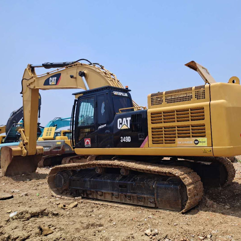 Bajas horas de trabajo Excavadora hidráulica CAT 349D con motor original de 49 toneladas