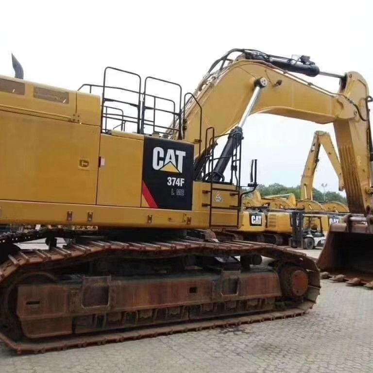 74000 KG CAT 374F Excavadora de movimiento de tierra Excavadora usada para trabajos de construcción
