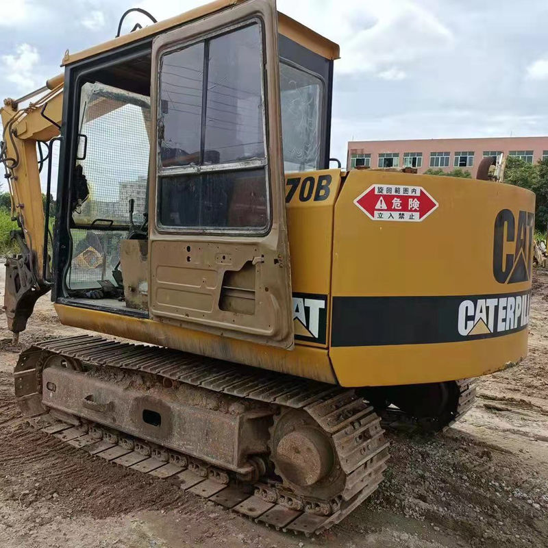 Excavadora CAT E70B usada de 7TON peso de operación en Shanghai adecuado para cualquier terreno