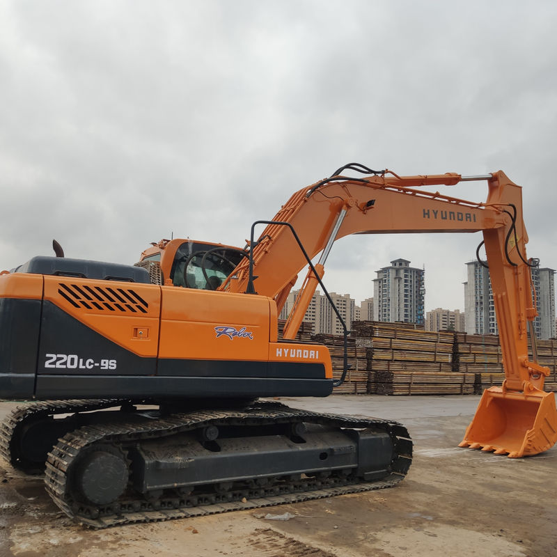 En buen estado Hyundai 220-9s Excavadora 22000 KG Peso de la máquina 0-2000 horas de trabajo