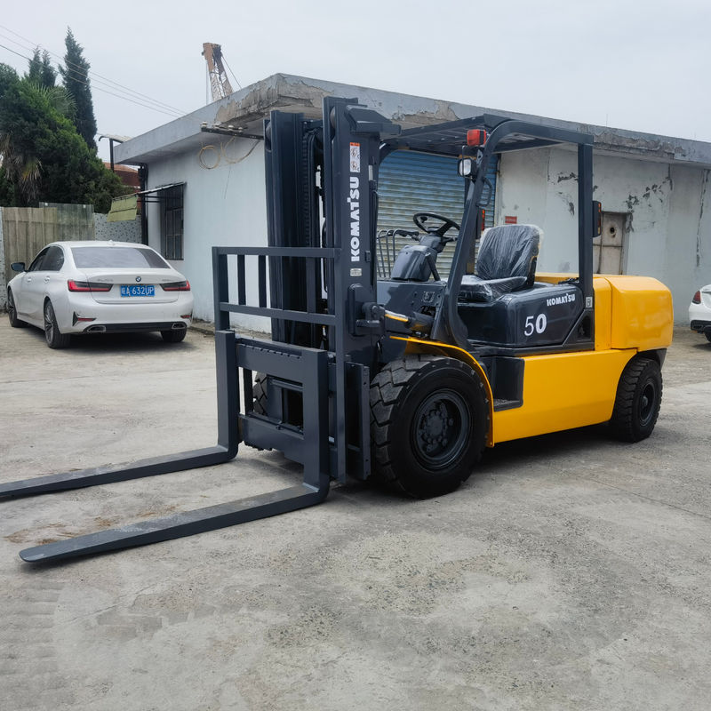 1200 mm longitud de la horquilla Komatsu FD50 5 toneladas diésel de la horquilla Japón 5t Usado de la horquilla Longhua