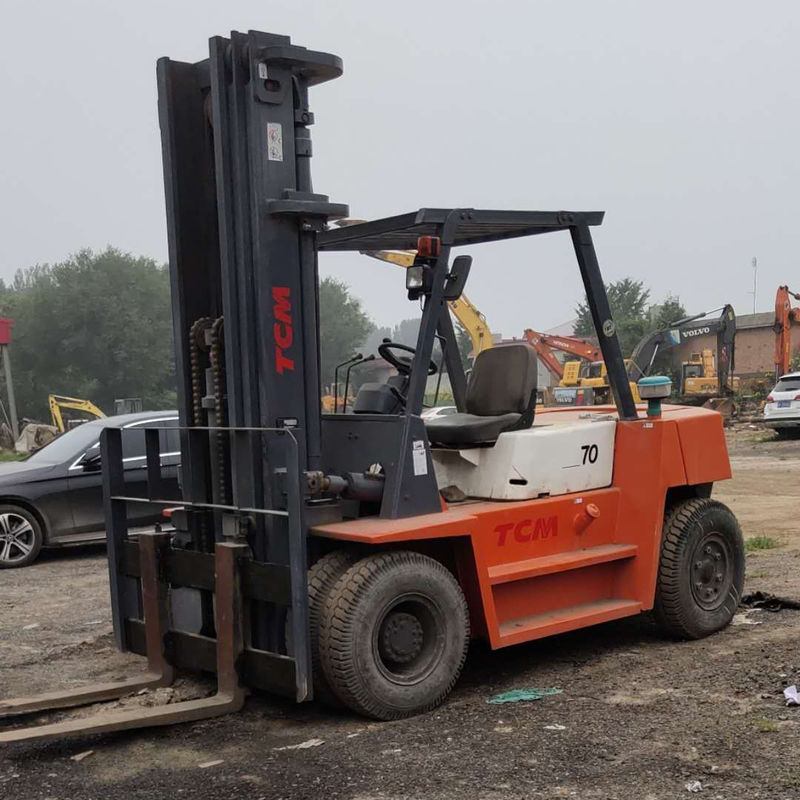 Largo del tenedor de rutina TCM FD70 carretilla elevadora con un rendimiento maravilloso y 7000 kg de peso