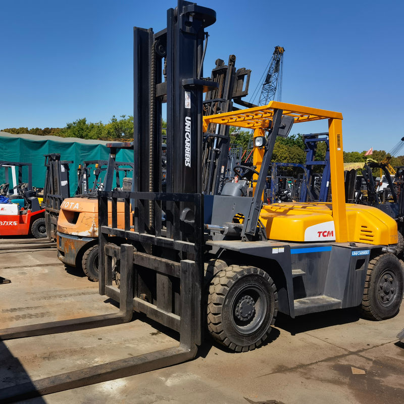 Excelente estado 2019 TCM 7ton Forklift FD70 para trabajos de construcción y pallet jack