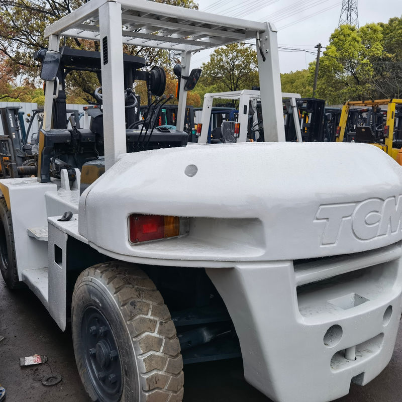 Largo del tenedor de 7 toneladas Usado TCM Japón Mini Original Diesel empujador de bifurcación en buenas condiciones