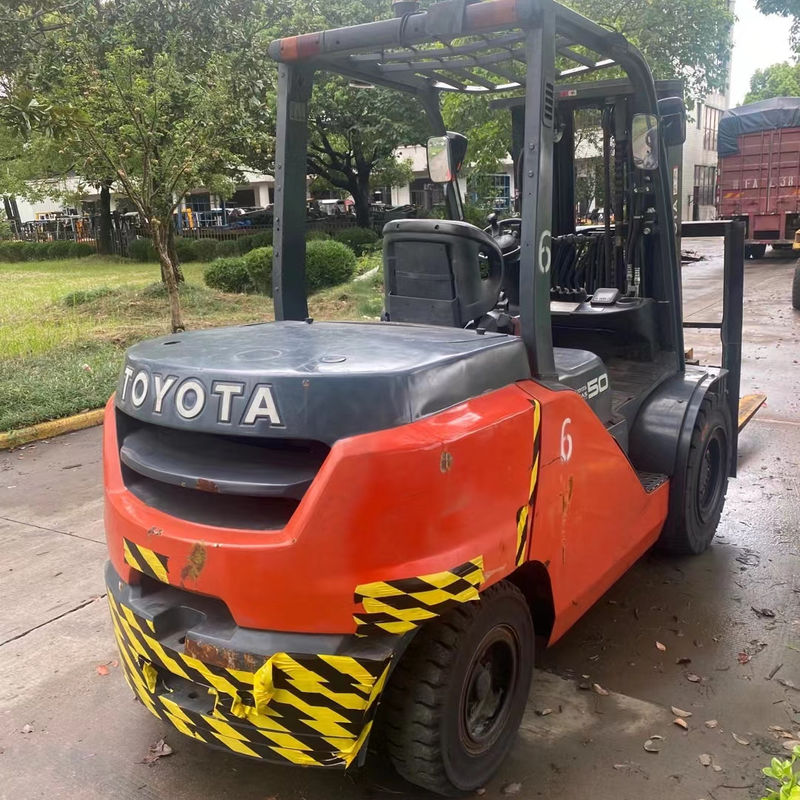 Toyota 8f50 carretilla elevadora de 4 ruedas usada 5 toneladas de diésel para el transporte de almacén