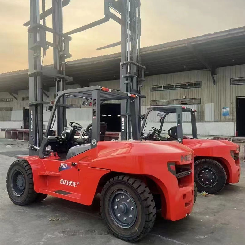 HELI CPCD100, montacargas diesel de 10 toneladas con posicionador de horquilla de cambio lateral en Shanghai Direct