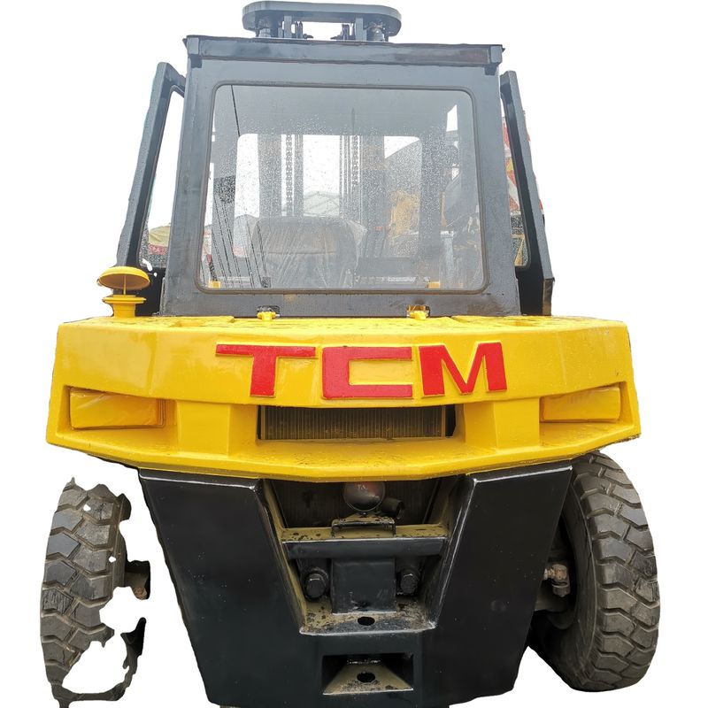 Camioneta elevadora TCM FD70Z8 usada con dientes automáticos y fuente de energía del motor diésel en Shanghai